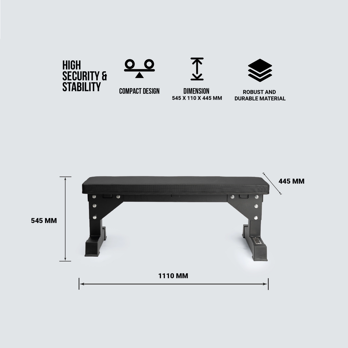 Flat Bench | Banc plat professionnel pour l’entraînement 
