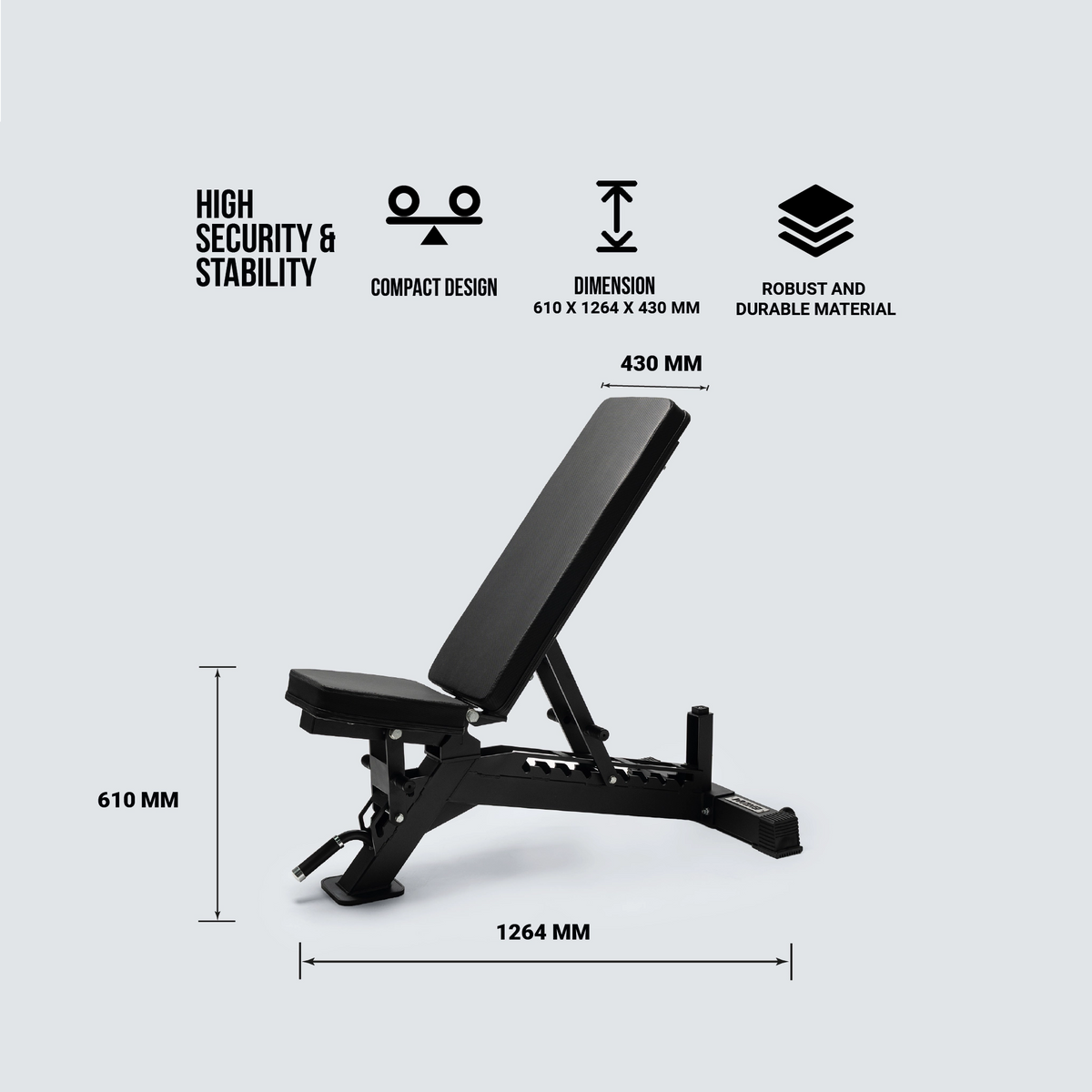 Flat Bench | Banc plat professionnel pour l’entraînement