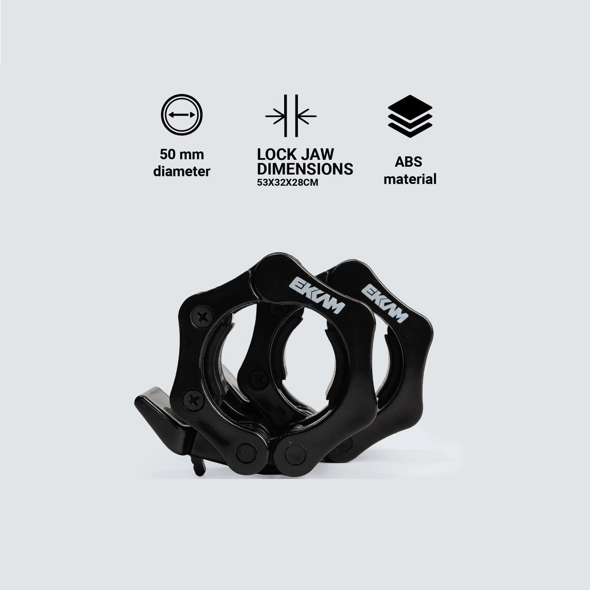 Colliers de sécurité pour barre olympique – Lock Jaw Collar (paire) 